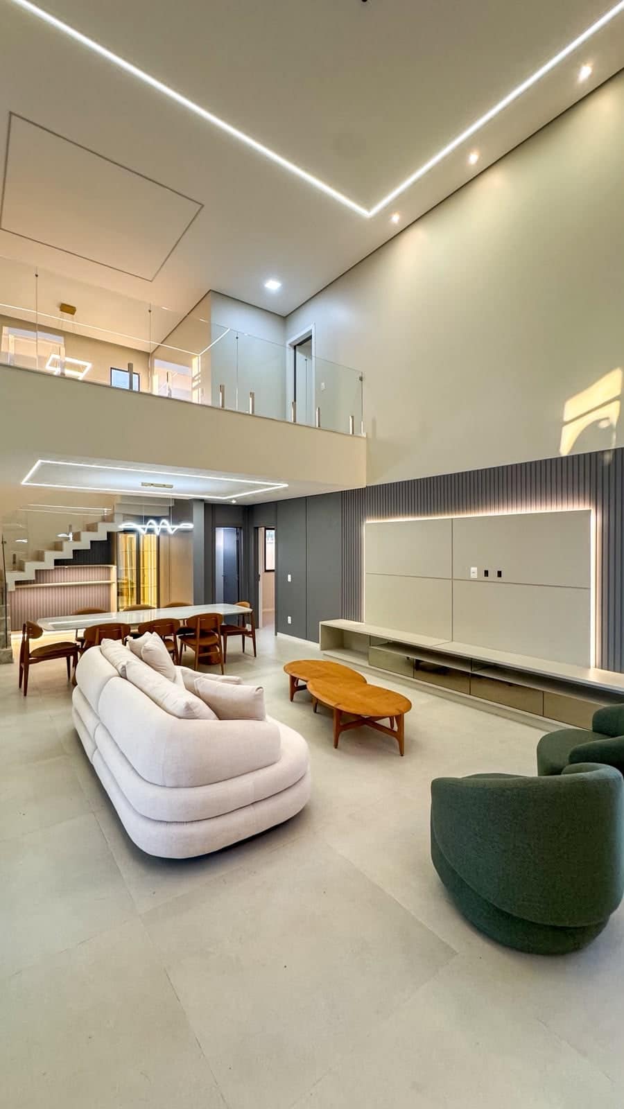 Sala de estar da residência