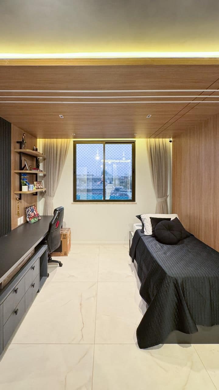 Quarto com marcenaria planejada